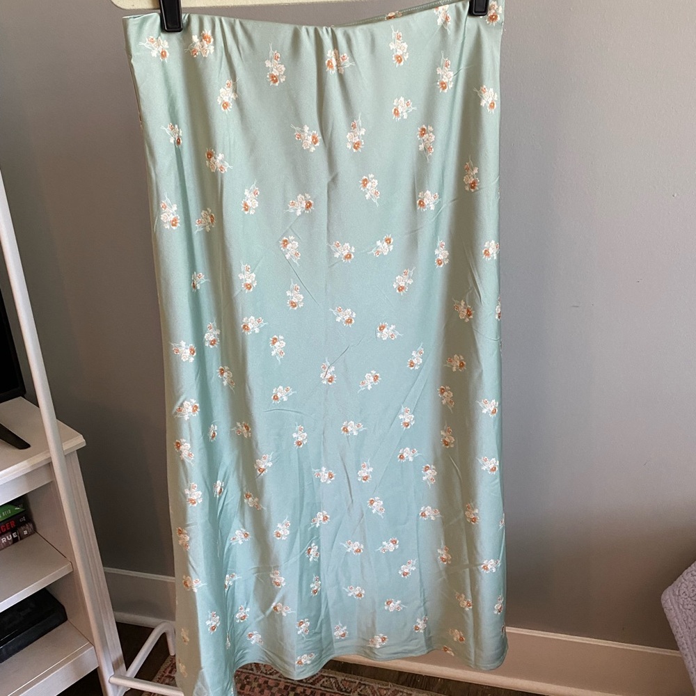 NWT Cotton On - All Day Slip Skirt in Arabella Washed Green